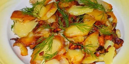 Картофи с гъби - както вкусно гасят, пекат или СРЮ у дома