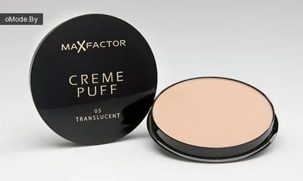 Compact Powder Max Factor puf de crema №05 translucide - colectare machiaj și comentarii cu privire la produsele cosmetice