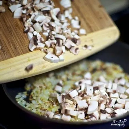 Szelet töltött gomba - lépésről lépésre recept fotók