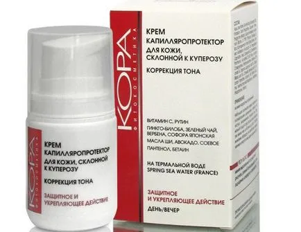 Cream rosacea az arcán a gyógyszertárban, a legjobb krém rosacea