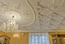 Stucco дизайн таван на картината и украса, изработени от полиуретан в жилищна стена дизайн, класически