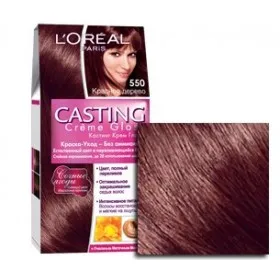 Loreal crema de turnare luciu 550 mahon, vopsea de par cel mai bun