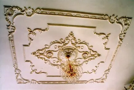 Stucco дизайн таван на картината и украса, изработени от полиуретан в жилищна стена дизайн, класически