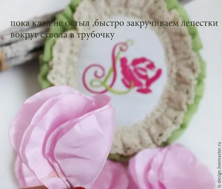 Mesterkurzus rózsa taft „100 szirmok” - tisztességes iparos - kézzel készített, kézzel készített