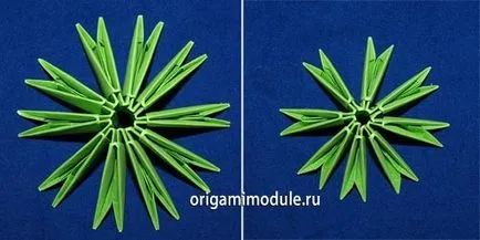 origami modular pom de Crăciun