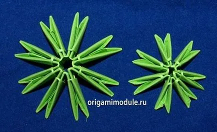 Moduláris origami karácsonyfa
