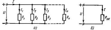 С права или разклонена линейни електрически вериги с едно захранване