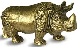 Носорог в Фън Шуй забележителен защитен талисман, давайки доверие