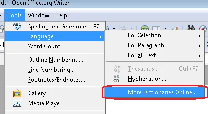 Verificare ortografică OpenOffice