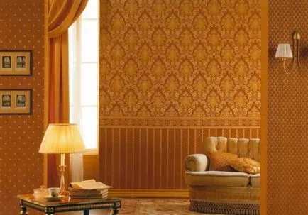 Lipirea de pereți combinate diferite tapet, sticlă, două culori, în cazul în care aveți posibilitatea să lipici