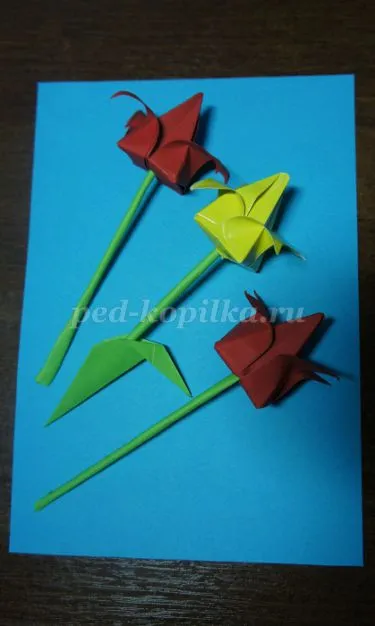 Card tulipán kezüket 1