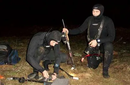 Jellemzők éjszaka spearfishing