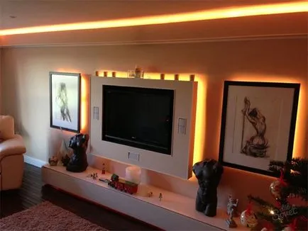 Egyedi LED fény a design a falak, a ház lenyűgöző példái
