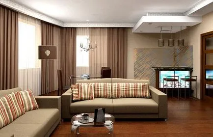 Оформлението и дизайна на интериора двустаен апартамент снимка на
