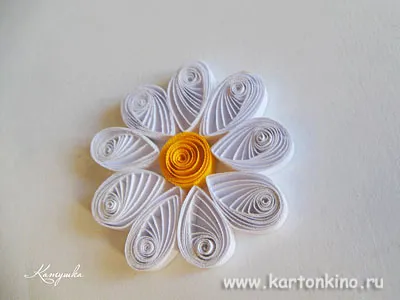 Cadou coș în tehnici de Quilling