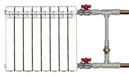 Csatlakozó a fűtés radiátor, jó természetű vízvezetékszerelő