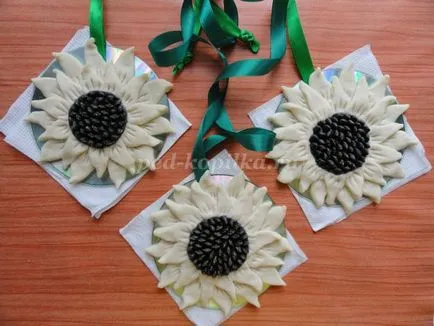 Sunflowers din aluat de sare 1