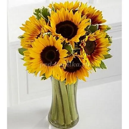 Sunflowers din aluat de sare 1