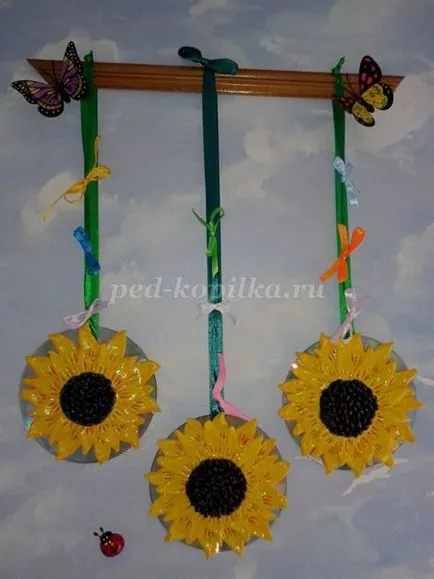 Sunflowers din aluat de sare 1