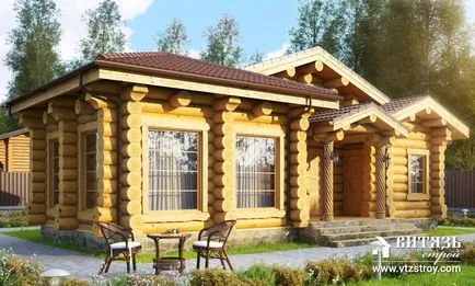 Proiecte case din lemn și băi, construcția de case tocate sub cheie