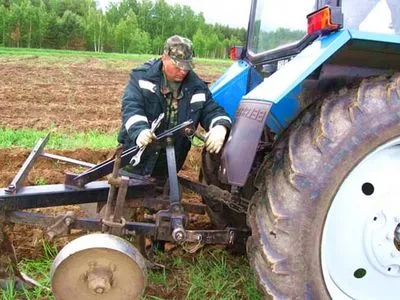 Beállítása az eke, részletek traktorok és mezőgazdasági gépek