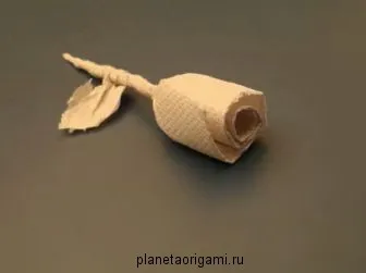 Rose de servetele - asamblare schema pas cu pas origami