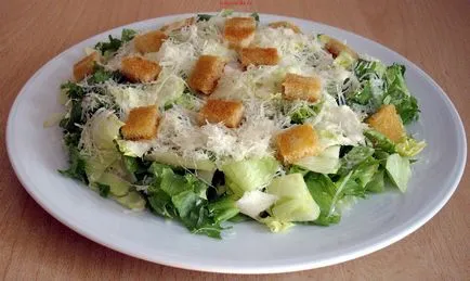 Saláta - Caesar - főzés recept szardella