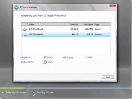 Instalarea Windows 7 pe un disc virtual