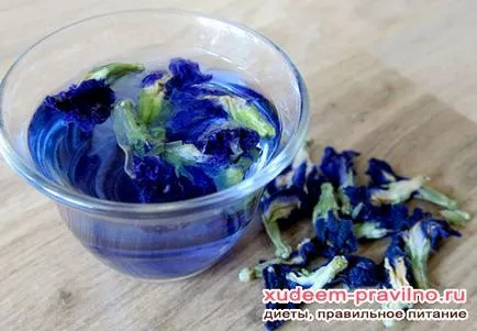 ceai Thai proprietăți utile Albastru, utilizate în medicină și cosmetologie