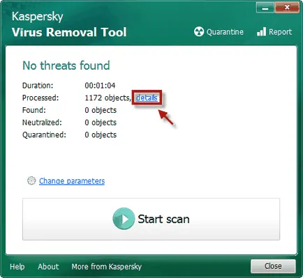 Töltse le a közüzemi Kaspersky Kaspersky vírus eltávolítás szerszám