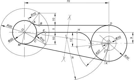 A konjugáció ív egyenes, geometria, matematika