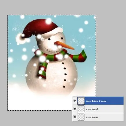 Készítsen Photoshop animáció hóesésben