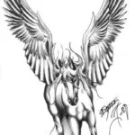 Pegasus tattoo érték lányok és a fiúk, vázlatok és képek a tetoválás