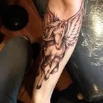 Pegasus tattoo érték lányok és a fiúk, vázlatok és képek a tetoválás