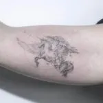 Pegasus tattoo érték lányok és a fiúk, vázlatok és képek a tetoválás