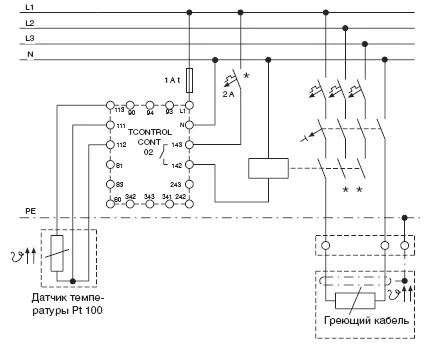 Conducerea conexiune contactor