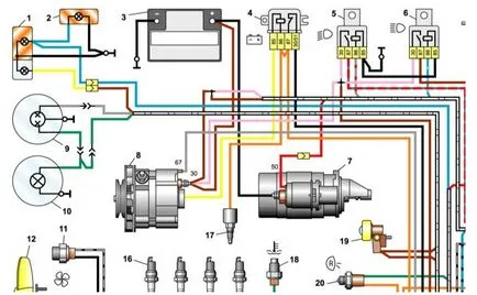 Elektromos áramkör egy VAZ-2106 - kézi javítás