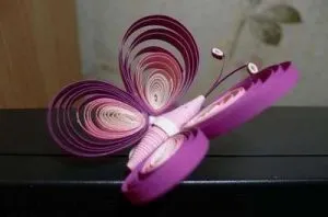 Ismerje meg, hogyan kapcsolja be a levegőt Quilling pillangó a mesterkurzusok