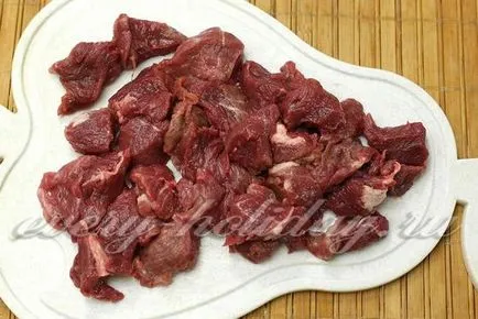 Párolt marhahús hagyma, répa recept vörösbabbal
