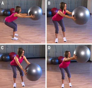 Exerciții cu bile exerciții eficiente de gimnastică cu fitball la presa, spate, picioare și brațe