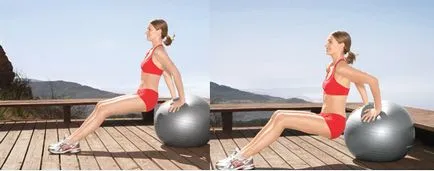 Exerciții cu bile exerciții eficiente de gimnastică cu fitball la presa, spate, picioare și brațe