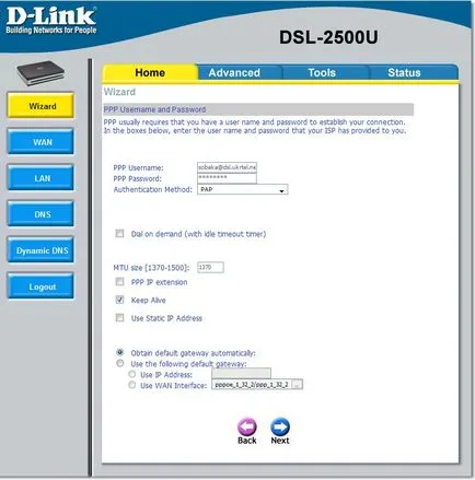 Ukrtelecom és d-link dsl 2500u