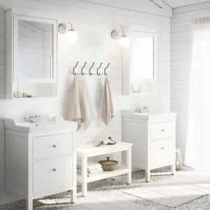 Baie de la IKEA, fotografii de mobilier într-o baie de interior