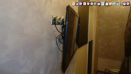 Височината на изхода за телевизора на стената - лесно нещо
