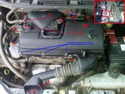 Cseréje gyújtógyertyák a Nissan Note, DIY