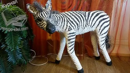 Zebra от пяна, бутилки майсторски