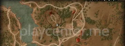The Witcher 3, ahol vannak olyan helyek a hatalom a jelek a térképen