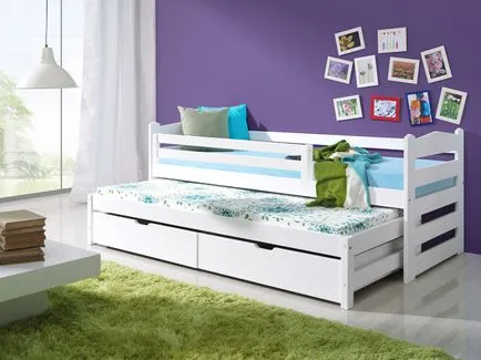 Pull-out pat pentru doi copii (50 poze) - mobilier funcțional și compact