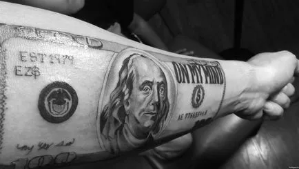 Înțeles dolar tatuaj, valoarea tatuaj dolar, salon de tatuaj - Tortuga - 24 de ore