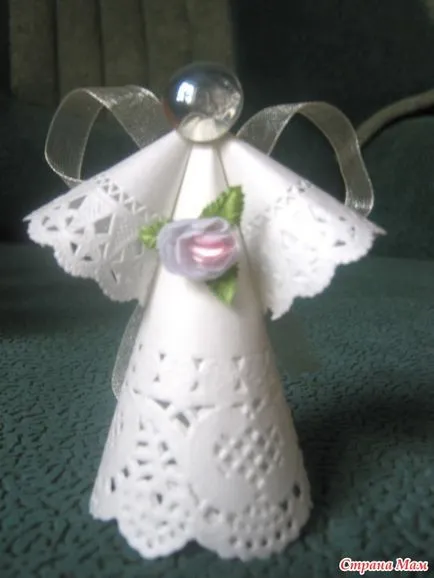 Ангел от хартия и салфетки - занаяти - дома майките
